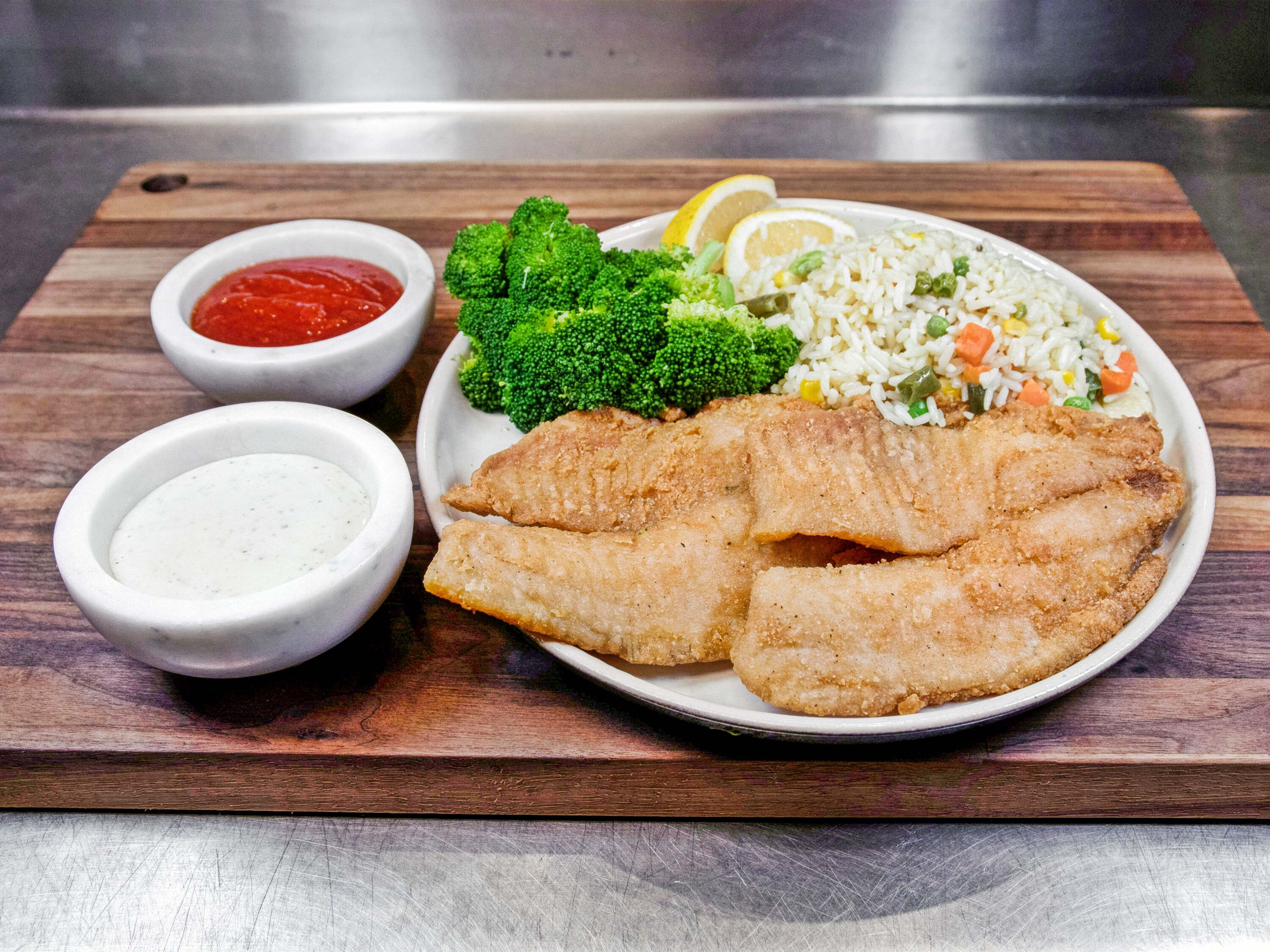 Tilapia Platter.