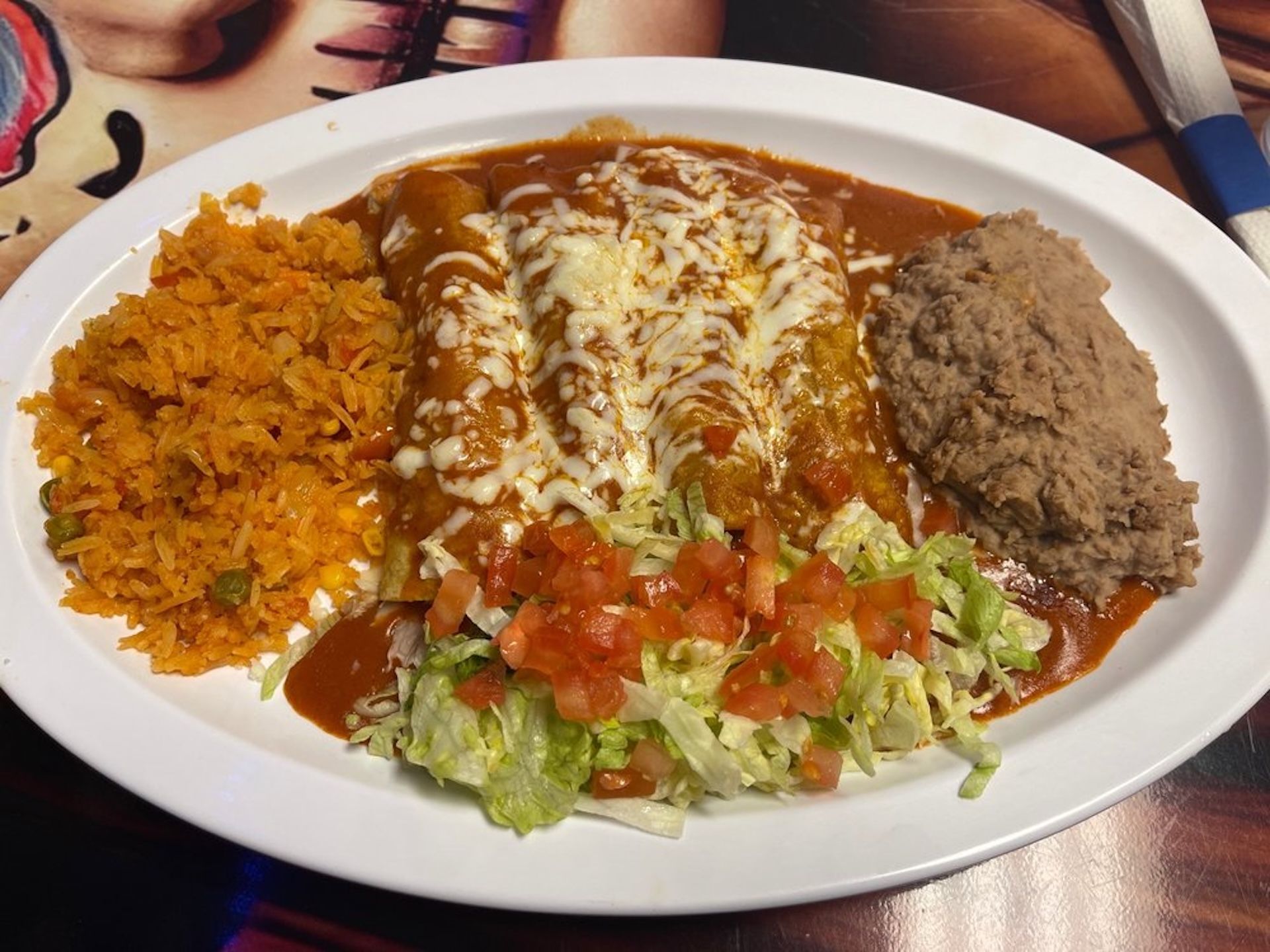 Beef Enchilada.