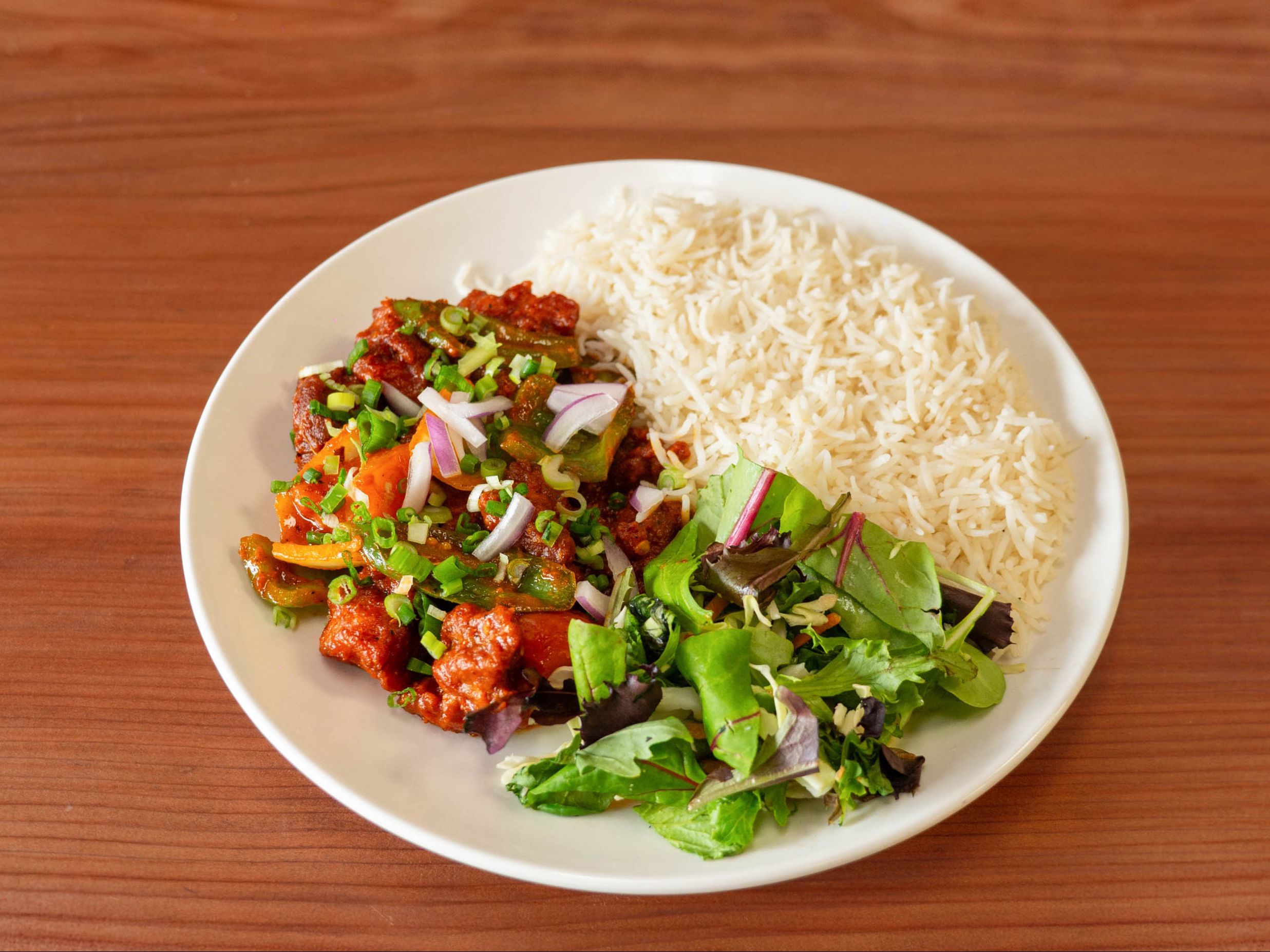 Paneer Manchurian Bowl.