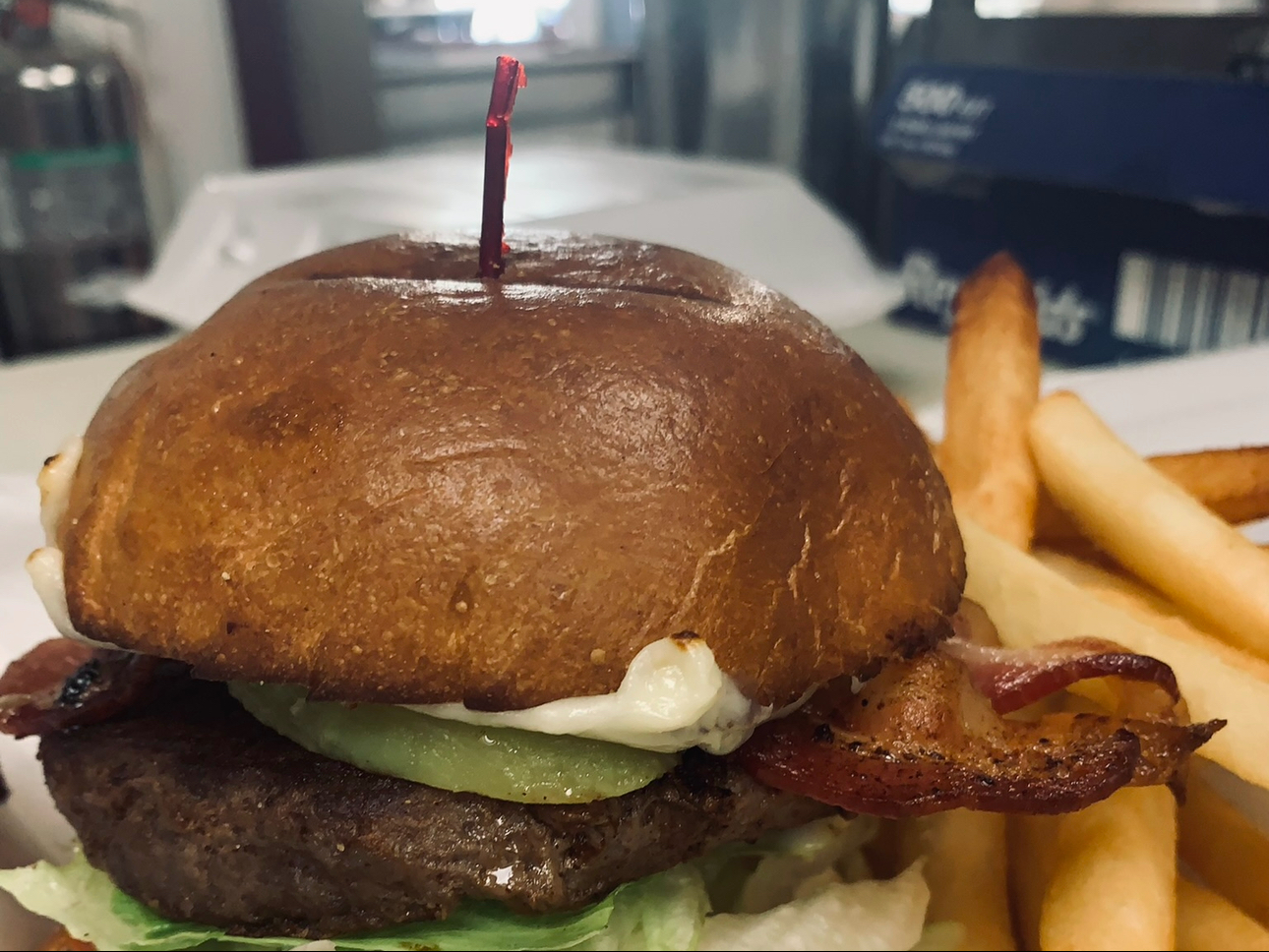 Bacon Cheese Burger.