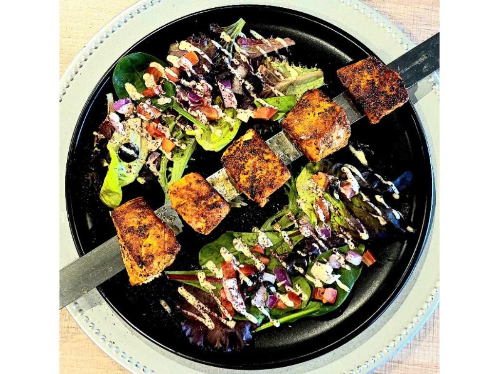 Salmon Skewer.