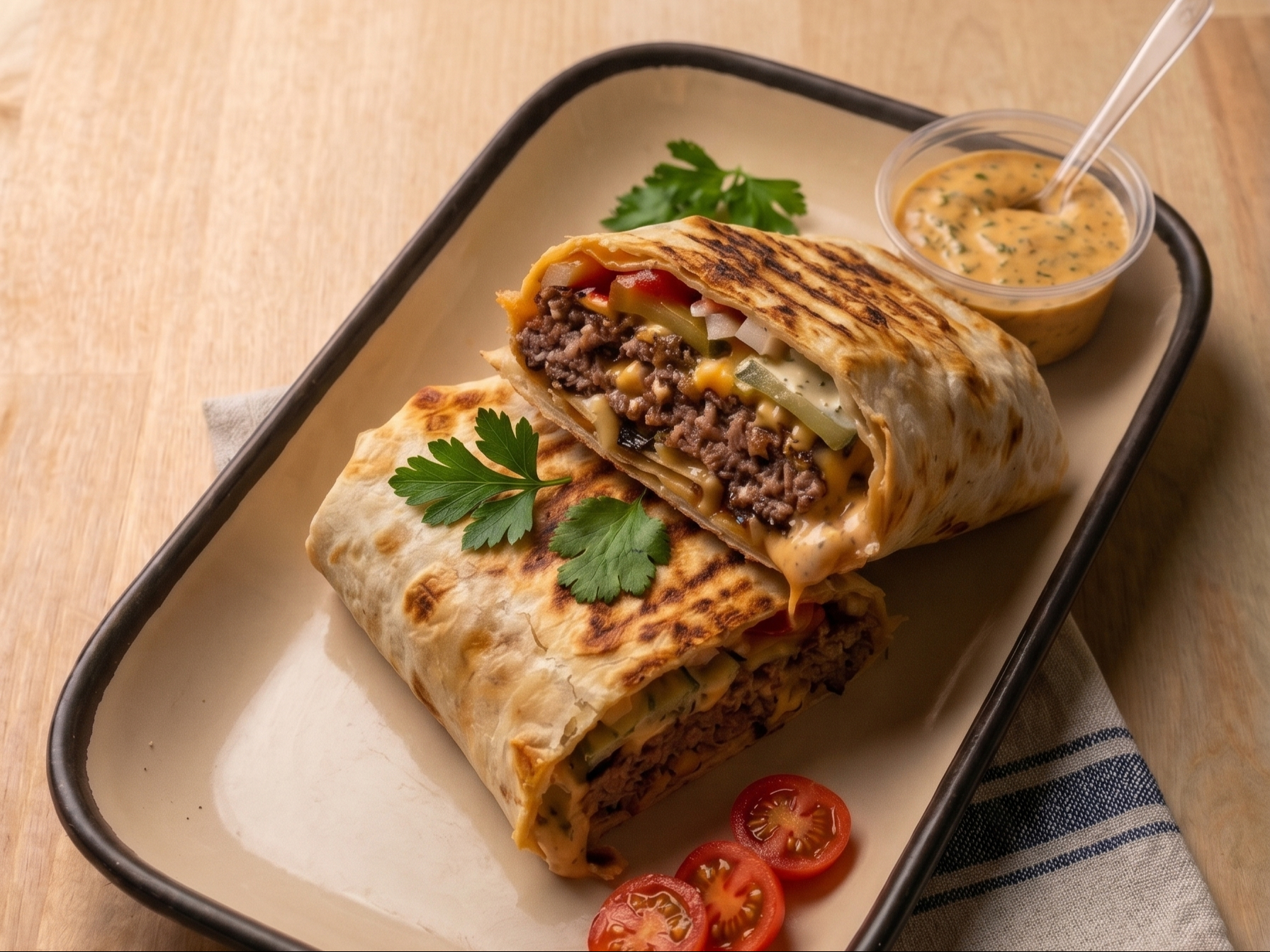 Shawarma Smash Wrap