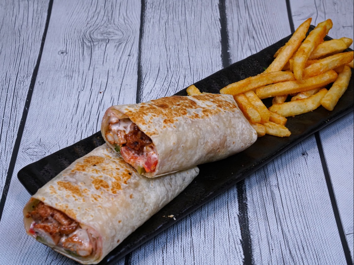 Beef Kebab Wrap.