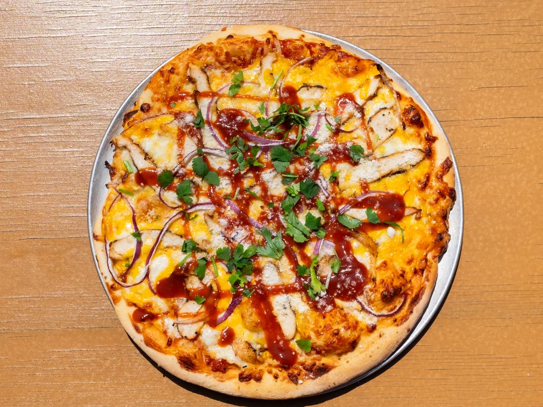 BBQ Chicken Pizza.