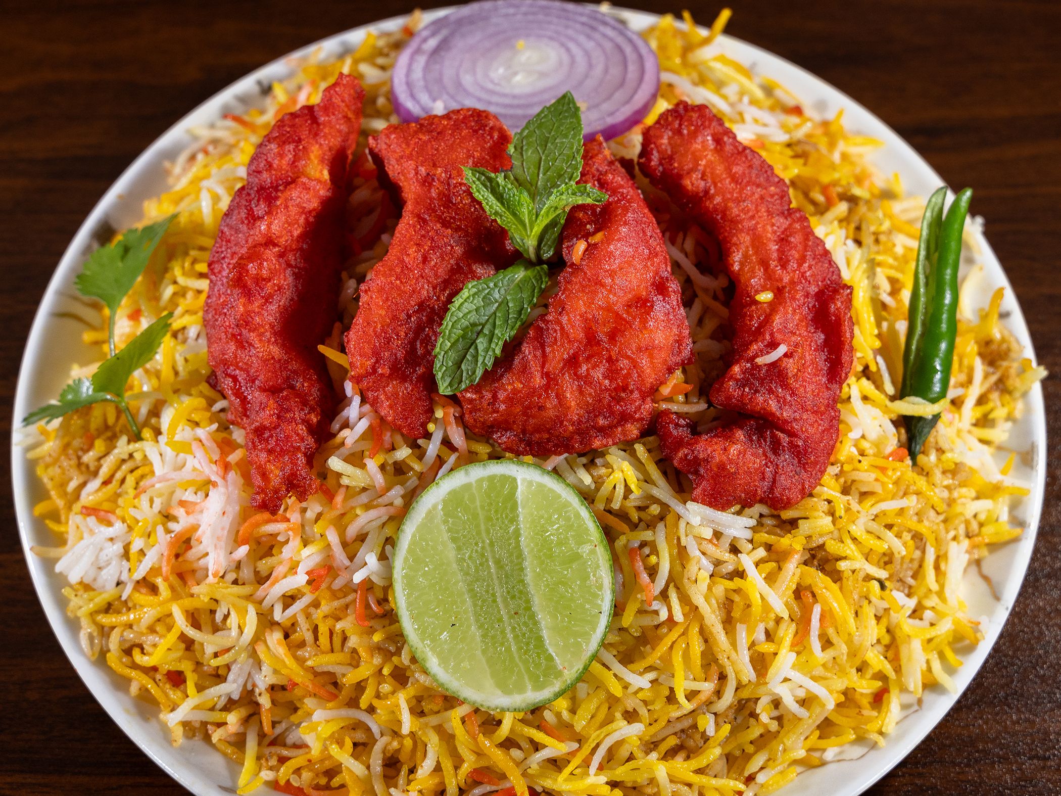 Fish Biryani.