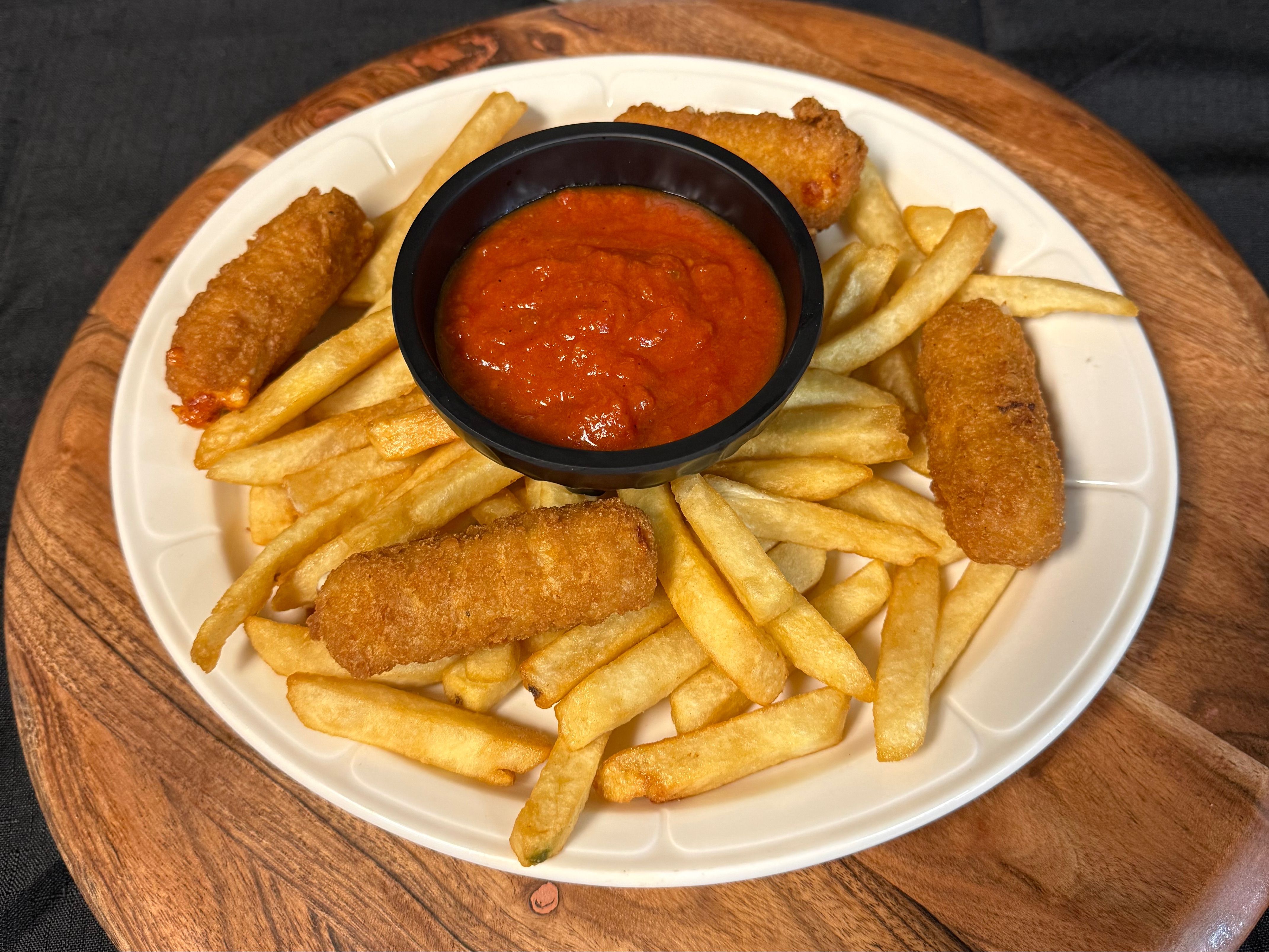 F. Mozzarella Sticks.