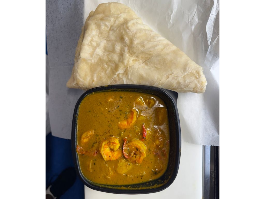 Roti w/ Curry Shrimp.