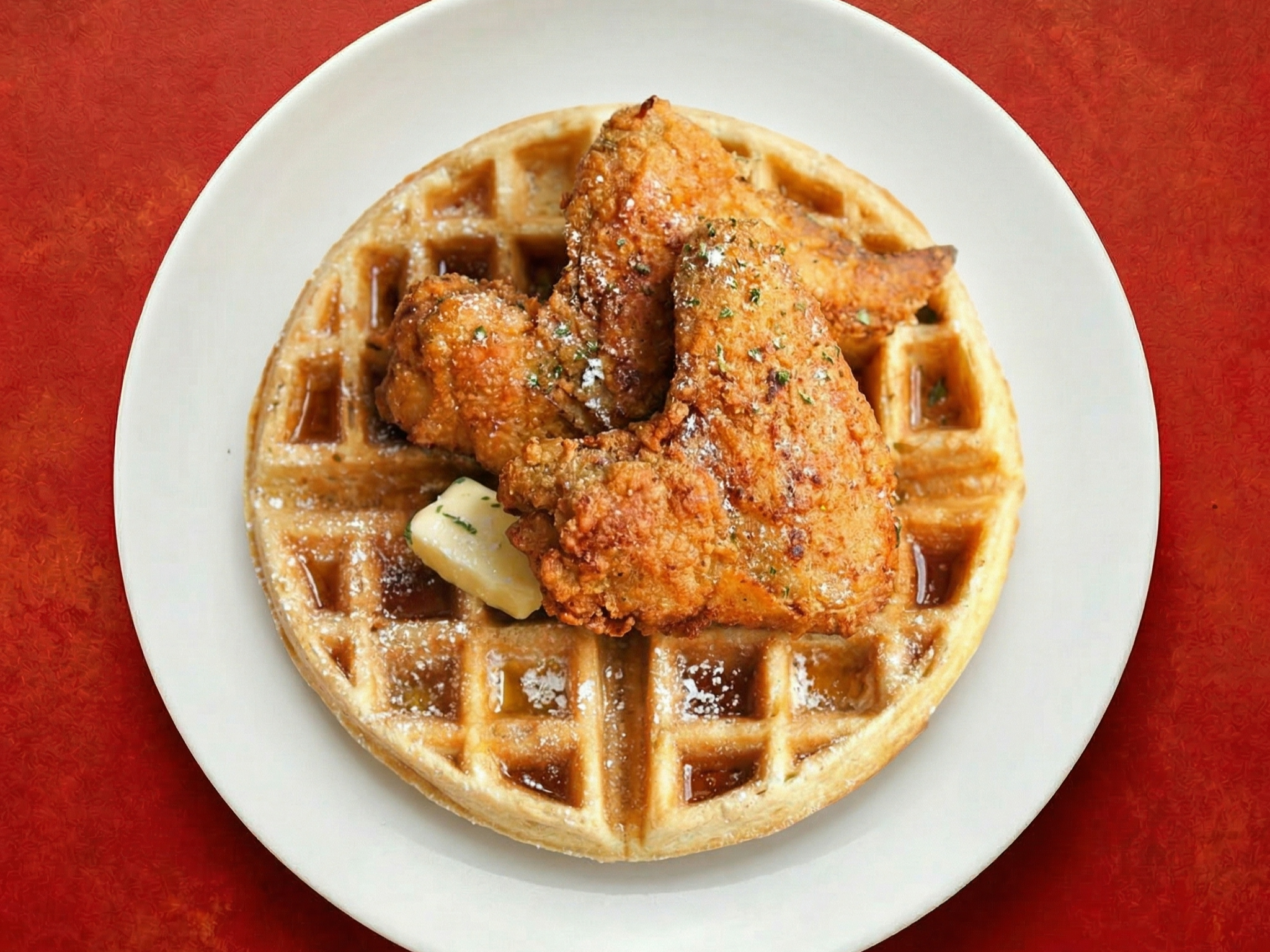 Chicken & Waffles (Wings).