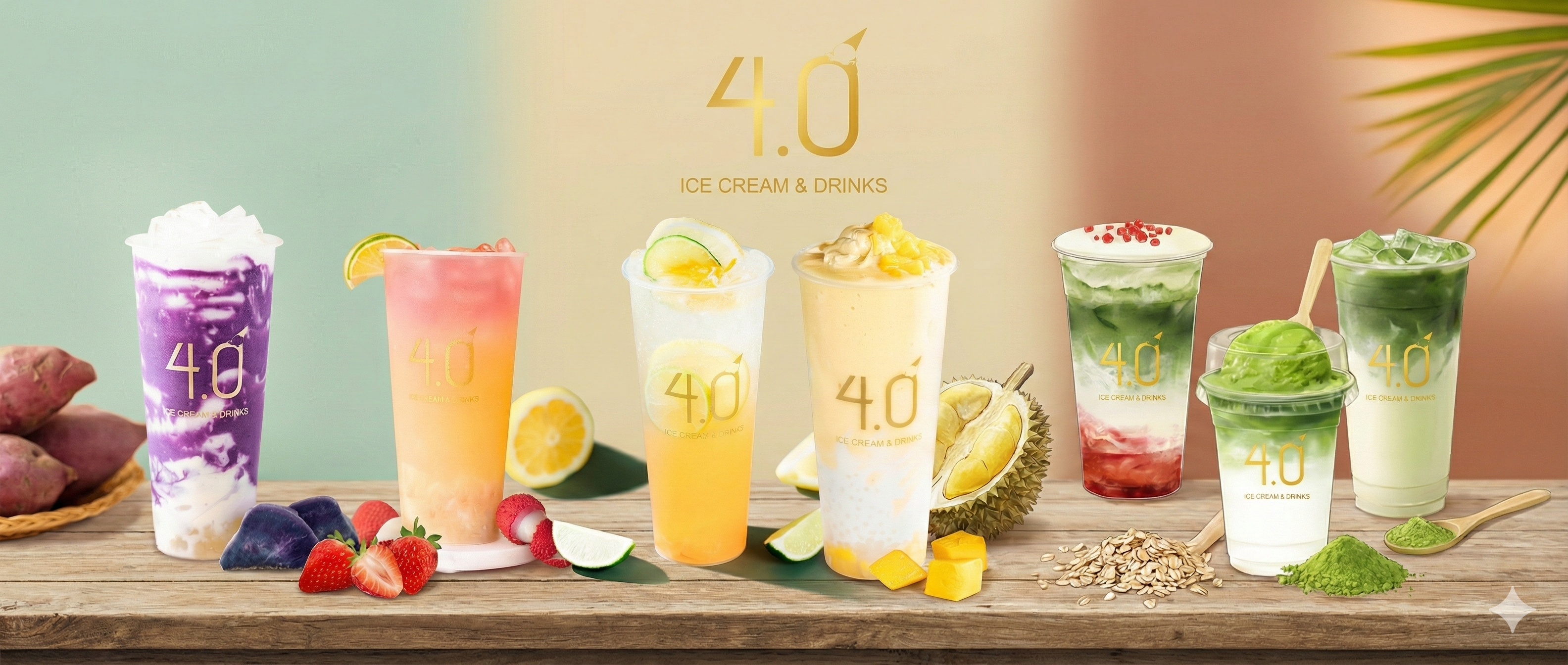 Welcome to 4.0 Ice Cream & Drinks – Handcrafted Freshness in Every Cup.
