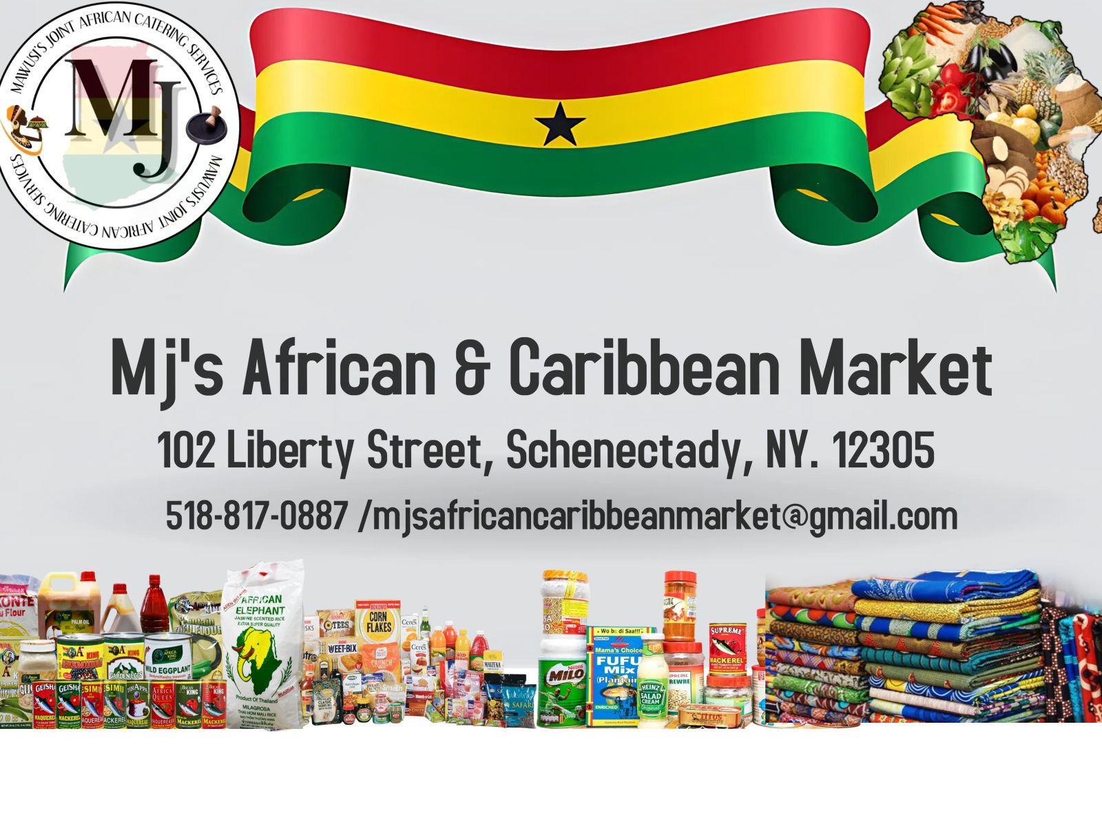 Your are welcome to MJ'S African Caribbean Market,  where you are treated like a family.