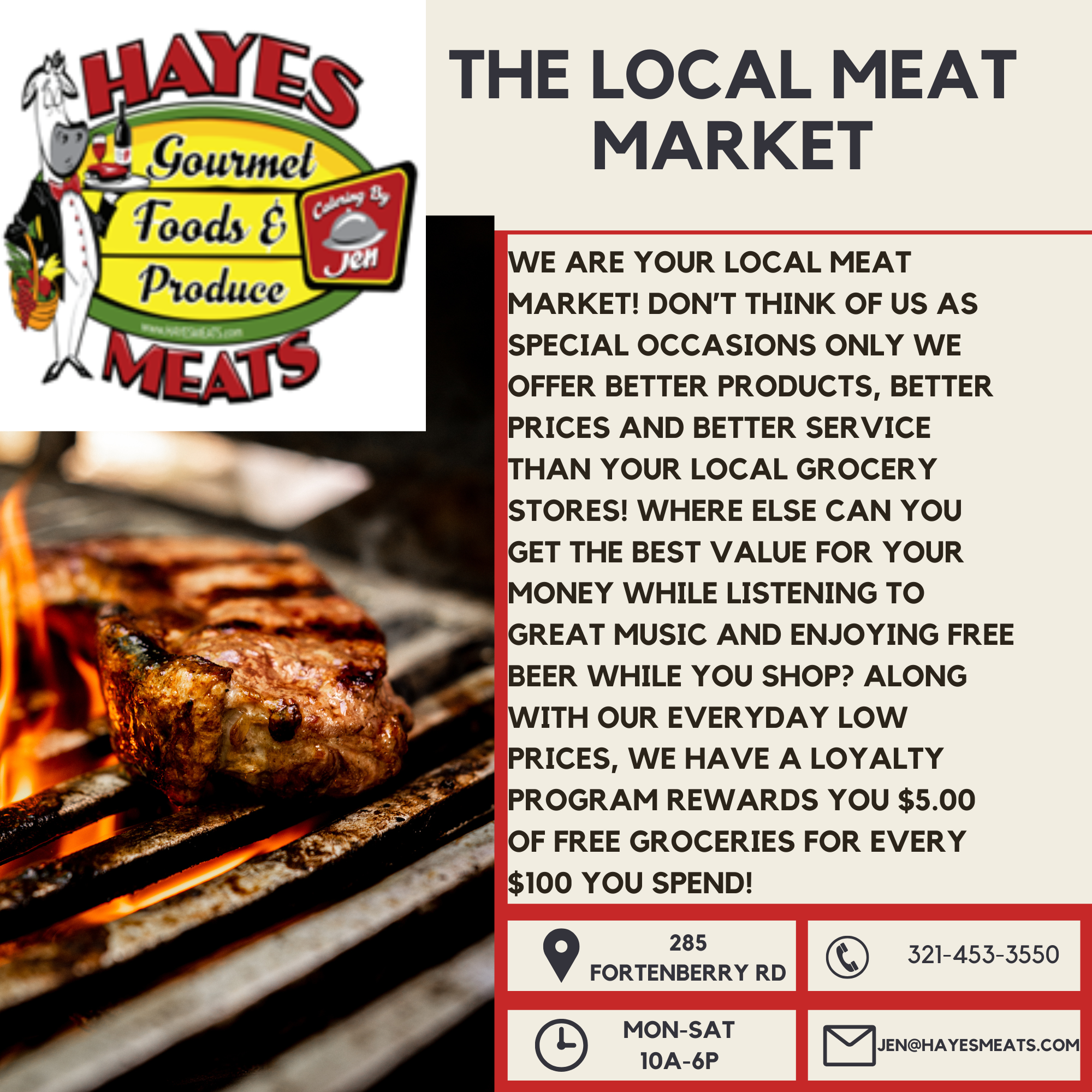 HAYES MEATS&GOURMET FOOD - About Us