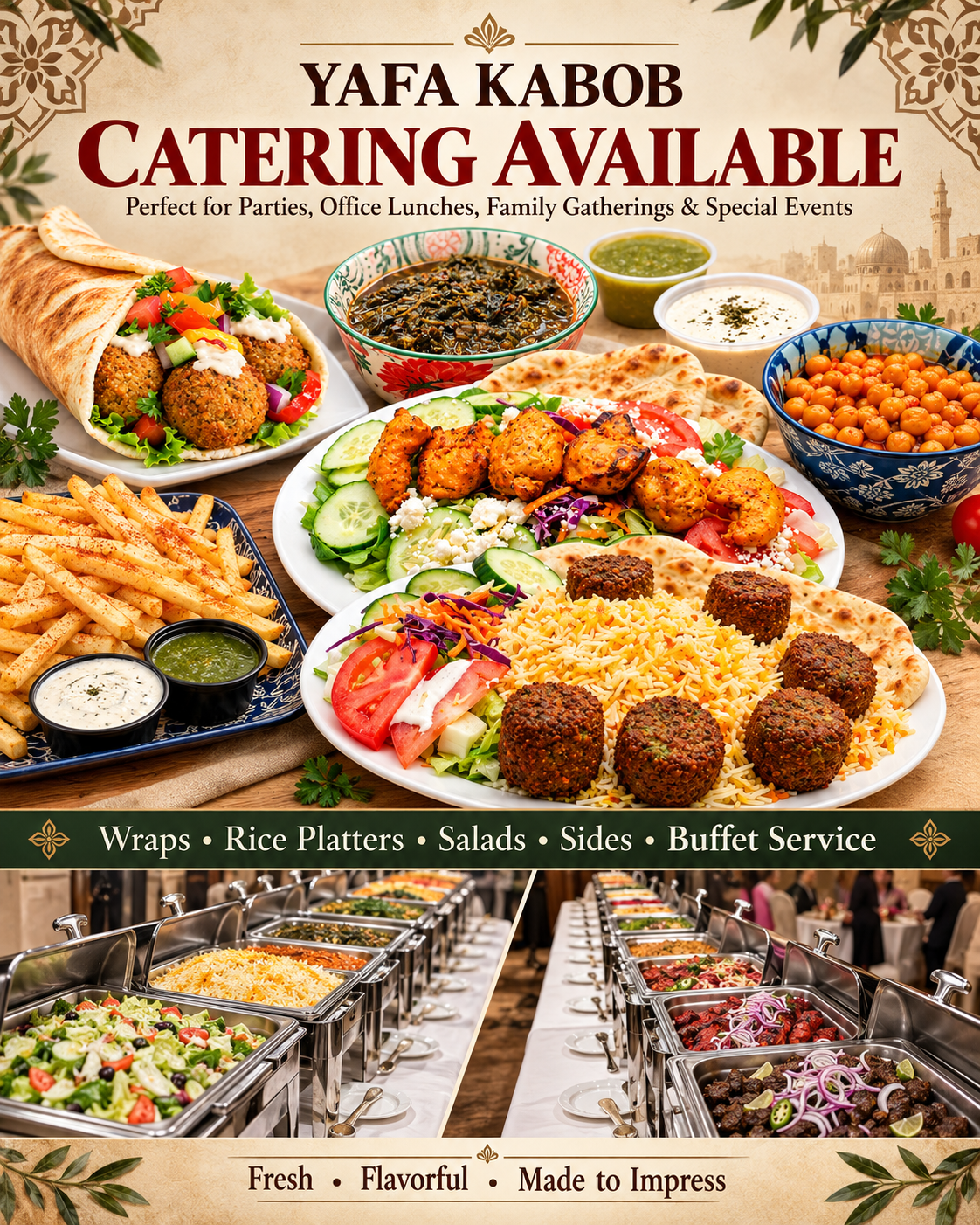 Yafa Kabob - Yafa Kabob offers Fresh- Flavorful- Traditional Kabobs 